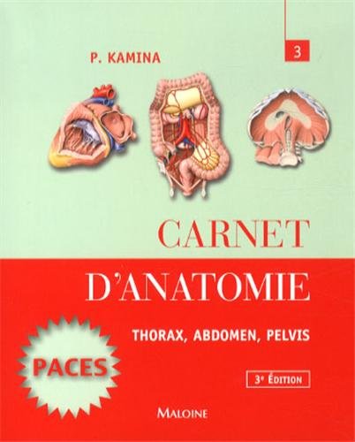Stock image for Carnet d'anatomie : Tome 3, Thorax, abdomen, pelvis for sale by medimops