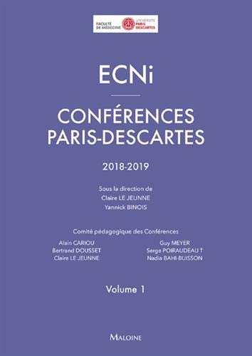 Beispielbild fr ECNI conf rences paris-descartes v1 2018-2019: Volume 1 zum Verkauf von WorldofBooks