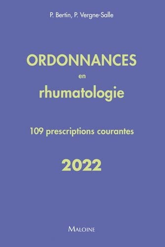 Beispielbild fr ORDONNANCES EN RHUMATOLOGIE 2022 zum Verkauf von Gallix