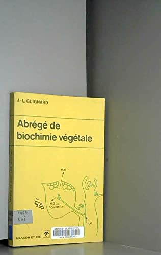 Beispielbild fr Abre ge de biochimie ve ge tale, (French Edition) zum Verkauf von dsmbooks
