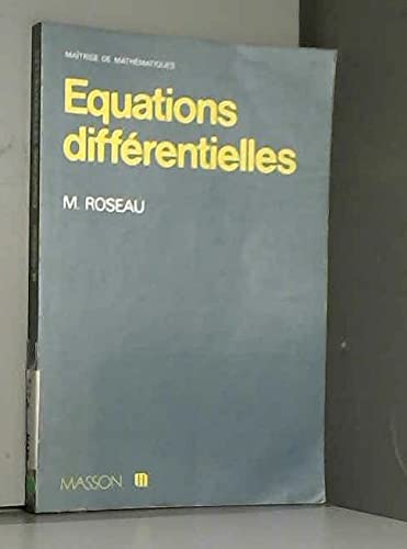 9782225437588: quations diffrentielles