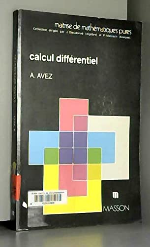 9782225790799: Calcul diffrentiel