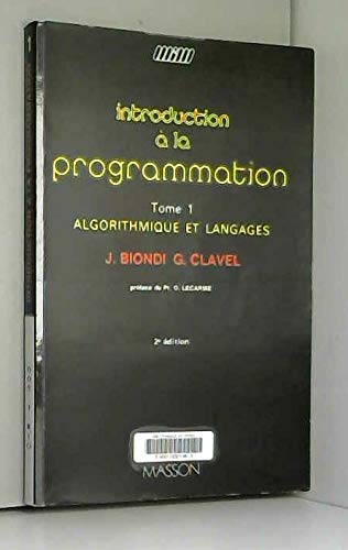 9782225802027: introduction a al programmation t.1