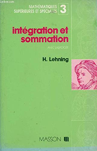 9782225806797: Integration et sommation