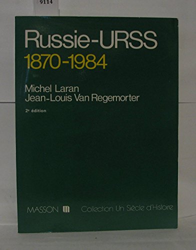 Imagen de archivo de Russie-URSS 1870-1984 a la venta por Histoire et Socit