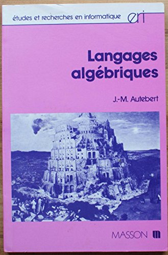 9782225810879: Langages algebriques