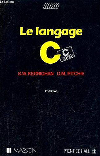 Imagen de archivo de Le langage C : C ANSI a la venta por medimops