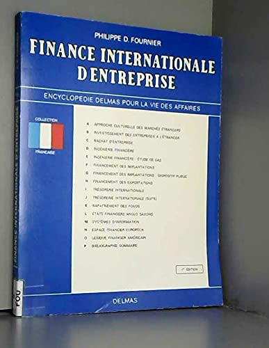 Imagen de archivo de Finance internationale d'entreprise a la venta por medimops