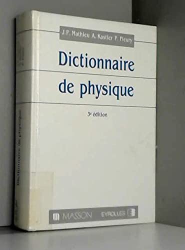 Beispielbild fr Dictionnaire de Physique 3e Edition zum Verkauf von Ammareal