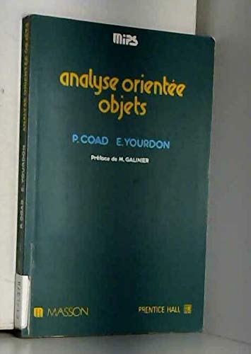 Beispielbild fr Analyse oriente objets zum Verkauf von Ammareal