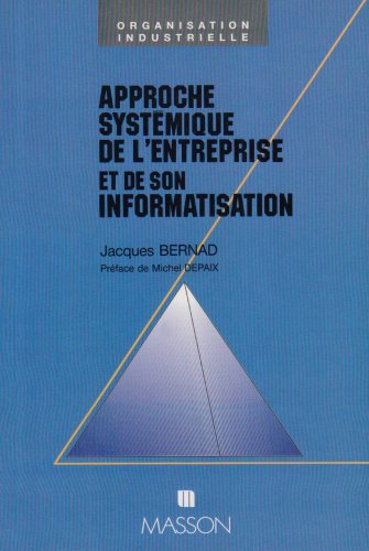 9782225826375: Approche systmique de l'entreprise et de son informatisation