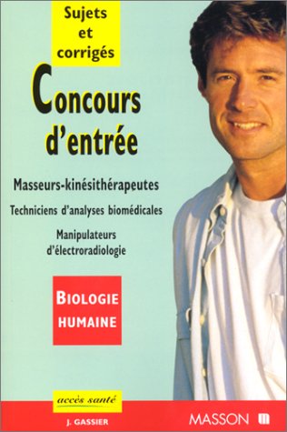Beispielbild fr Concours D'Entree Ecoles De Kinesitherapeutes T.1 Techniciens De Laboratoire zum Verkauf von LiLi - La Libert des Livres