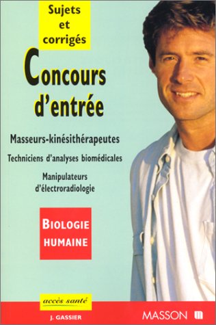 Imagen de archivo de Concours D'Entree Ecoles De Kinesitherapeutes T.1 Techniciens De Laboratoire a la venta por LiLi - La Libert des Livres