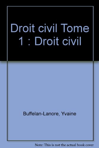 Droit civil. 1. Droit civil