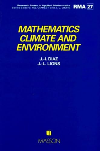 Imagen de archivo de Mathematics, climate and environnement a la venta por Ammareal