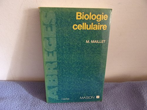 Beispielbild fr Biologie cellulaire zum Verkauf von Ammareal