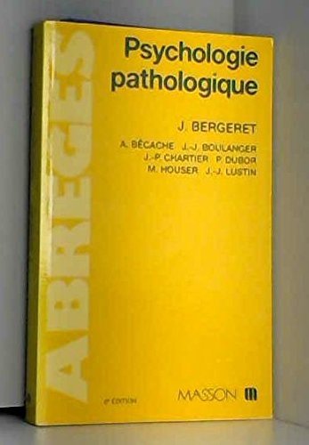 Beispielbild fr Abrege De Psychologie Pathologique 102296 zum Verkauf von RECYCLIVRE