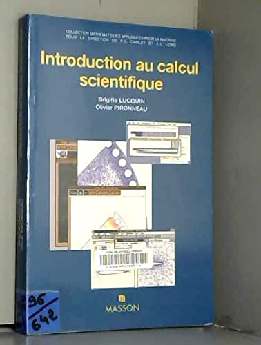 Imagen de archivo de Introduction au calcul scientifique a la venta por Ammareal