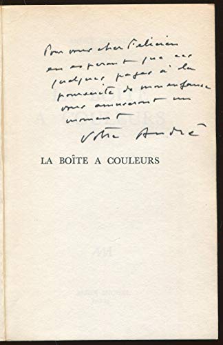 Beispielbild fr La Boîte  couleurs Roussin, Andr zum Verkauf von LIVREAUTRESORSAS