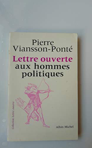 Lettre Ouverte aux Hommes Poltiques