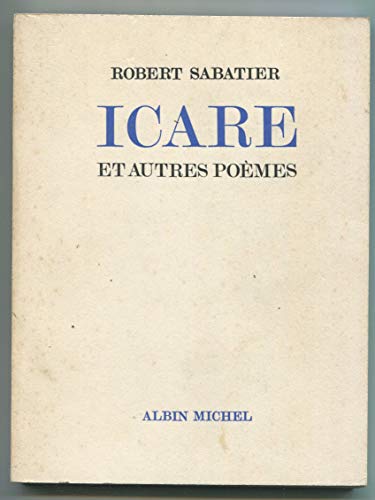 9782226003751: Icare et autres pomes