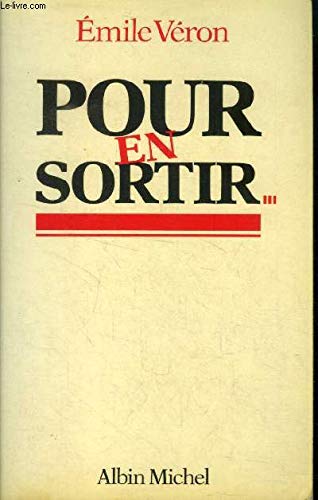 Stock image for Pour en sortir for sale by Librairie Th  la page