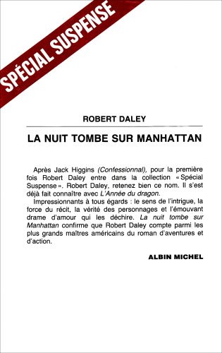 9782226027948: Nuit Tombe Sur Manhattan (La) (Collections Litterature) (French Edition)