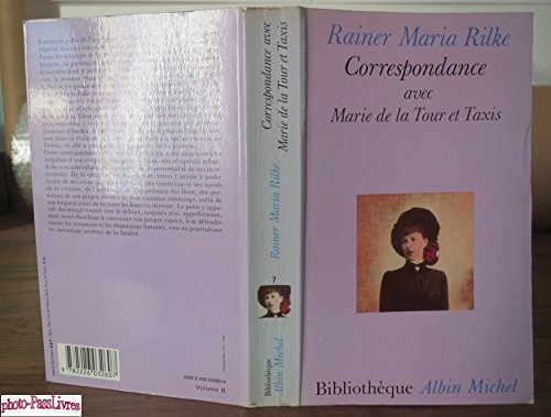 Correspondance avec Marie de la Tour et Taxis (9782226032607) by Rilke, Rainer Maria