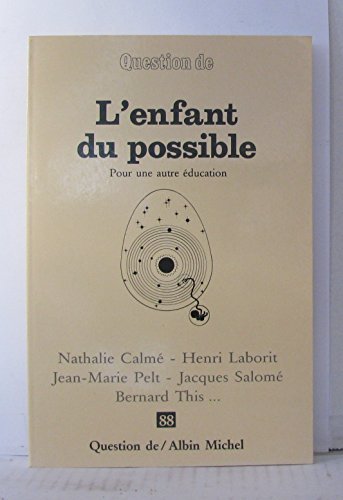 Stock image for l'enfant du possible for sale by LiLi - La Libert des Livres
