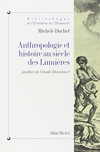 Beispielbild fr Anthropologie et histoire au sicle des Lumires zum Verkauf von medimops
