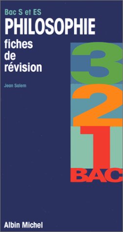 Beispielbild fr Philosophie bac S et ES - Rvision 3, 2, 1 bac zum Verkauf von Ammareal