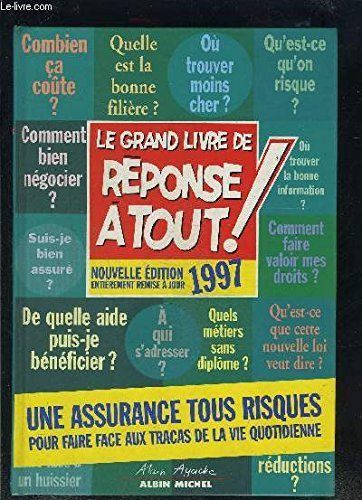 Imagen de archivo de Grand Livre de "Rponse  tout" 1997 a la venta por Ammareal