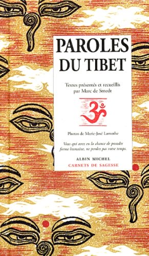 Beispielbild fr Paroles du Tibet zum Verkauf von Librairie Th  la page