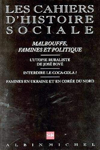 nÂ° 14 - Malbouffe, famines et politique: Les Cahiers d'histoire sociale (9782226116222) by Collective