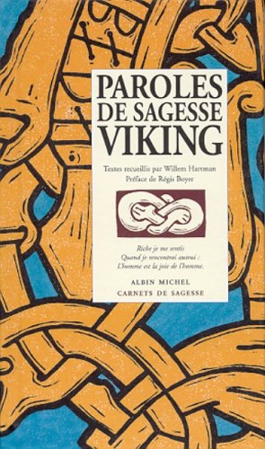 Stock image for Paroles de sagesse Viking for sale by Ammareal