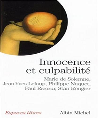 Beispielbild fr Innocence et culpabilit zum Verkauf von medimops