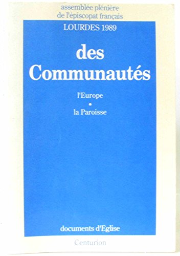 Beispielbild fr Des communauts : l'europe, la paroisse zum Verkauf von Ammareal