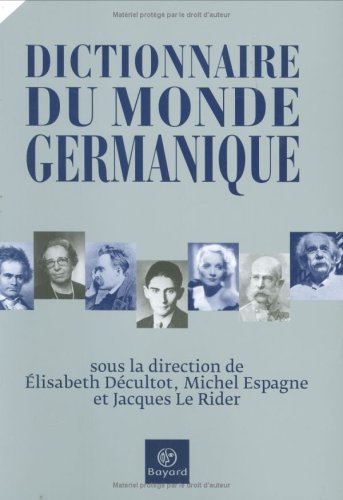 Stock image for Dictionnaire du monde germanique for sale by Tamery