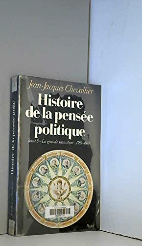 Stock image for Histoire de la pense politique for sale by MusicMagpie