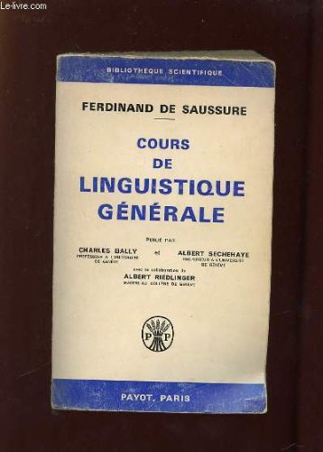 Stock image for Cours de linguistique g n rale for sale by LIVREAUTRESORSAS