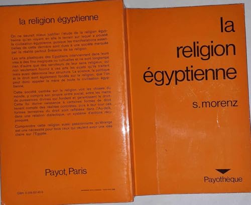 La Religion Égyptienne. Essai d' Interprétation