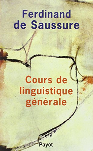 9782228889421: Cours De Linguistique Generale