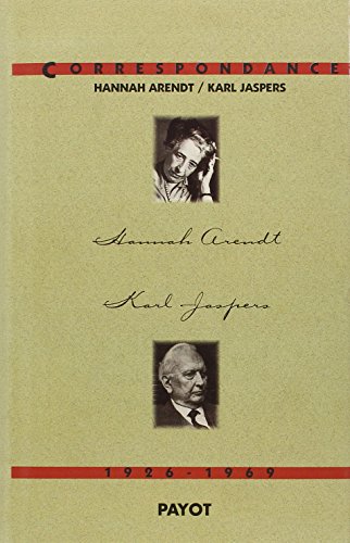 Correspondance (9782228890113) by Arendt, Hannah; Jaspers, Karl