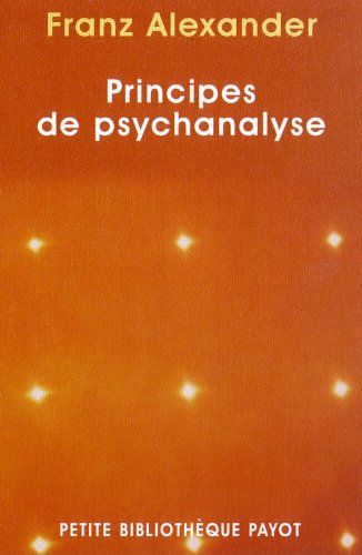 Beispielbild fr Principes de psychanalyse zum Verkauf von medimops