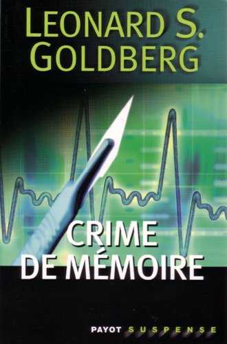 Stock image for Crime de mmoire for sale by Ammareal
