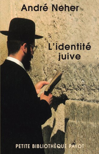 Beispielbild fr L'identit juive zum Verkauf von medimops