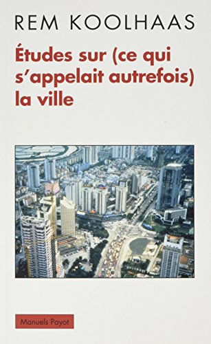Beispielbild fr tudes sur (ce qui s'appelait autrefois) la ville zum Verkauf von Ammareal
