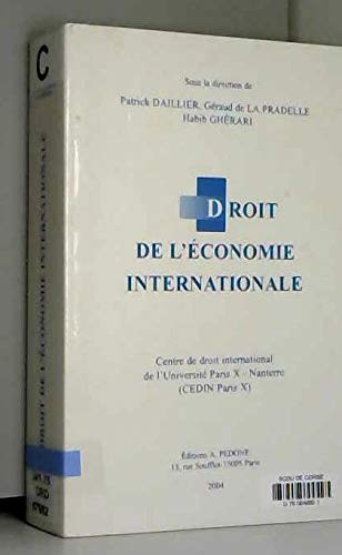Stock image for Droit de l'economie internationale for sale by Librairie La Canopee. Inc.