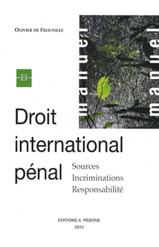 Stock image for Droit international pnal : Sources, incriminations, responsabilit for sale by dsmbooks