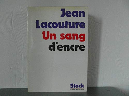 Beispielbild fr Un sang d'encre zum Verkauf von Librairie Th  la page